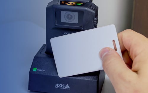 Axis body camera card reader