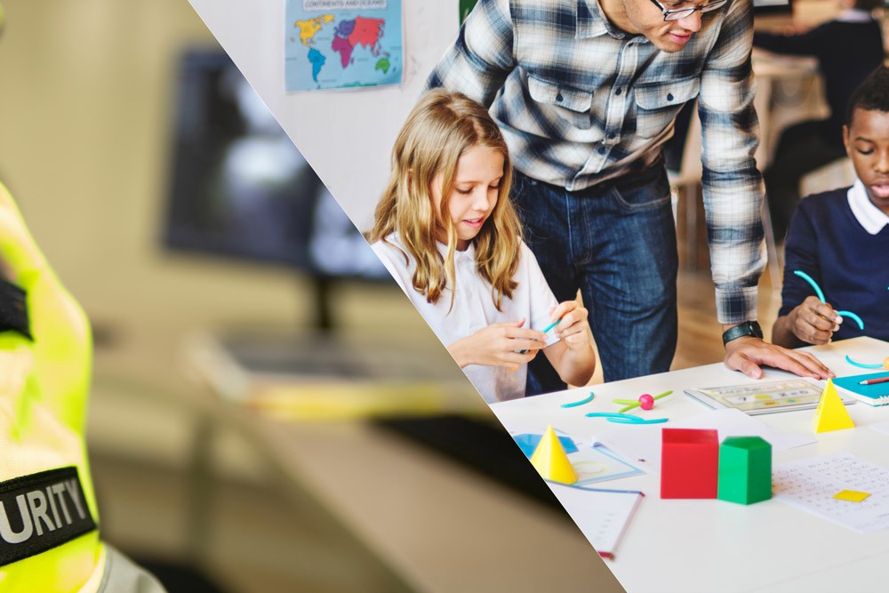 Axis camera in hallway