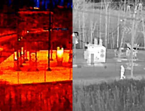 Axis camera thermal and infrared