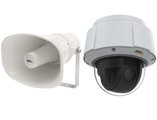 Axis camera and network loudspeaker